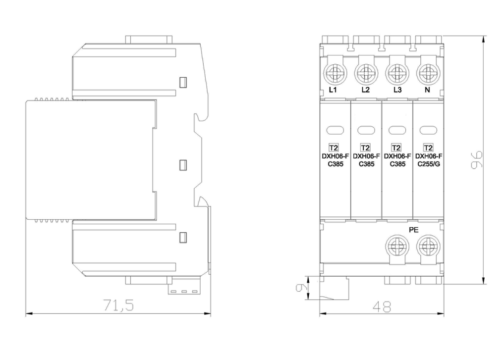 DXH06-FC385/4 20-40kA浪涌保護(hù)器.png