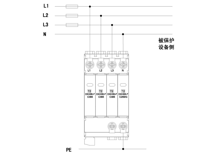 DXH06-FC385/4 20-40kA浪涌保護(hù)器.png